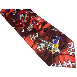 Funny Football Tie Looney Tunes Necktie